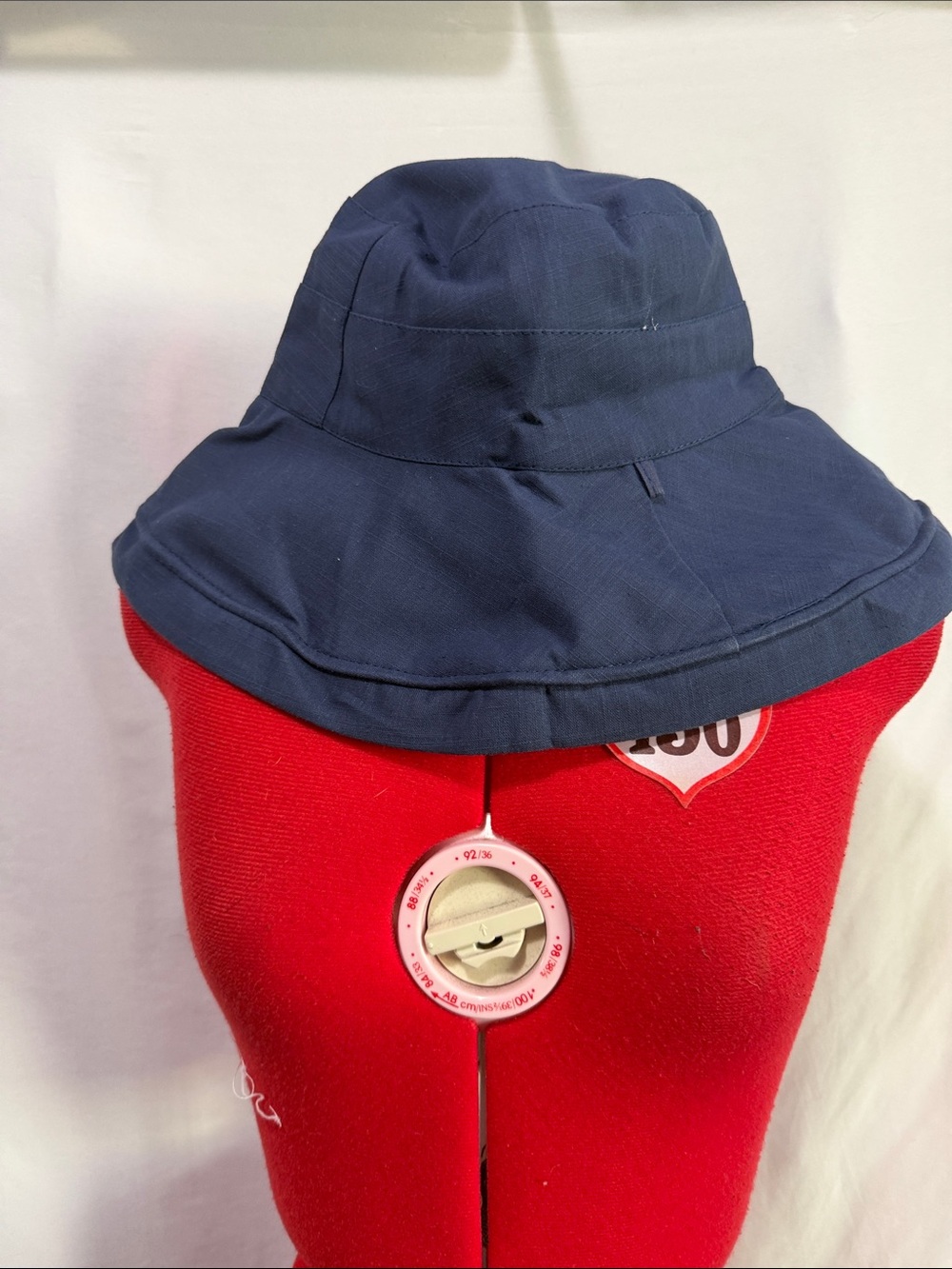 Reversible  Navy Blue Cotton Bucket Hat with moldable rim